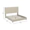 Flash Furniture Beige Queen Platform Bed with Tufted Headboard YK-1077-BEIGE-Q-GG - alternate 10